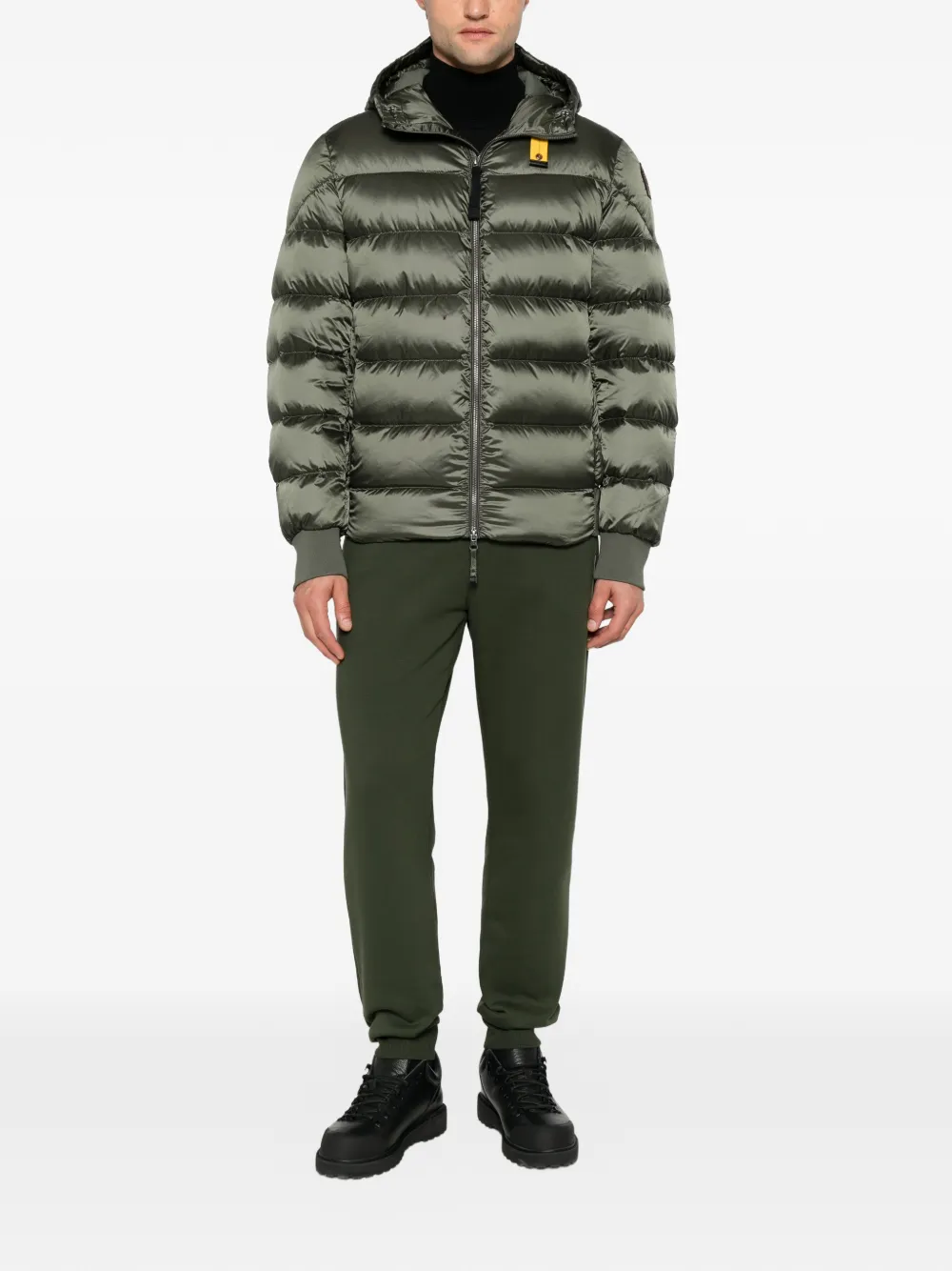 Parajumpers hooded quilted jacket Groen