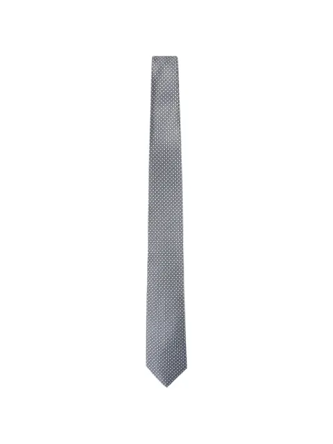 Brioni corbata de seda con estampado geométrico