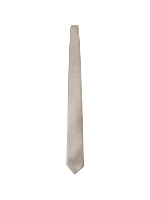 Giorgio Armani logo-patch silk tie