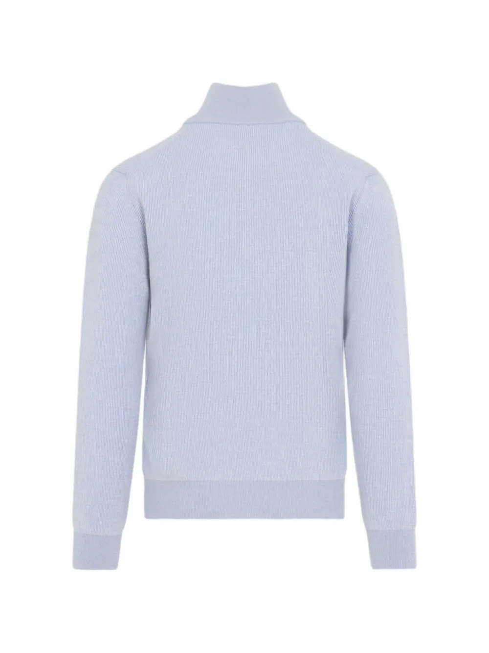 Brioni ribbed-knit cashmere sweater Blauw