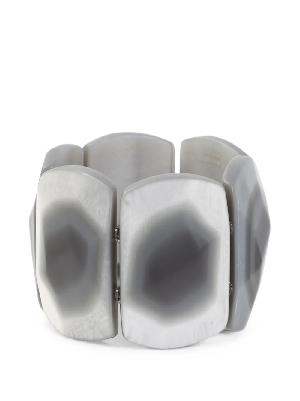 Giorgio Armani geometric-panel bracelets - Grau