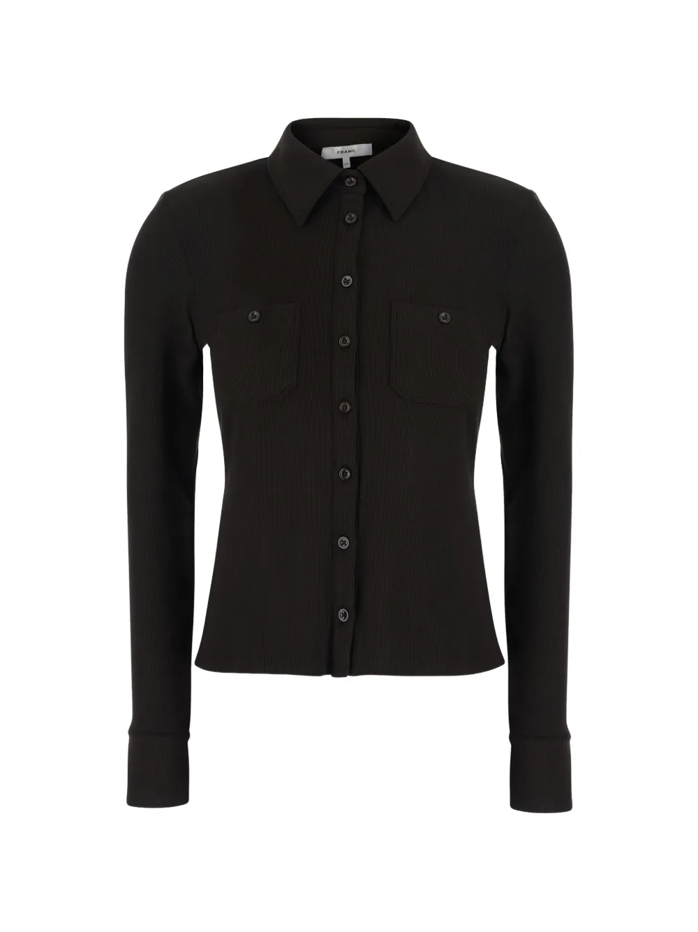 FRAME ribbed-knit button-up cardigan