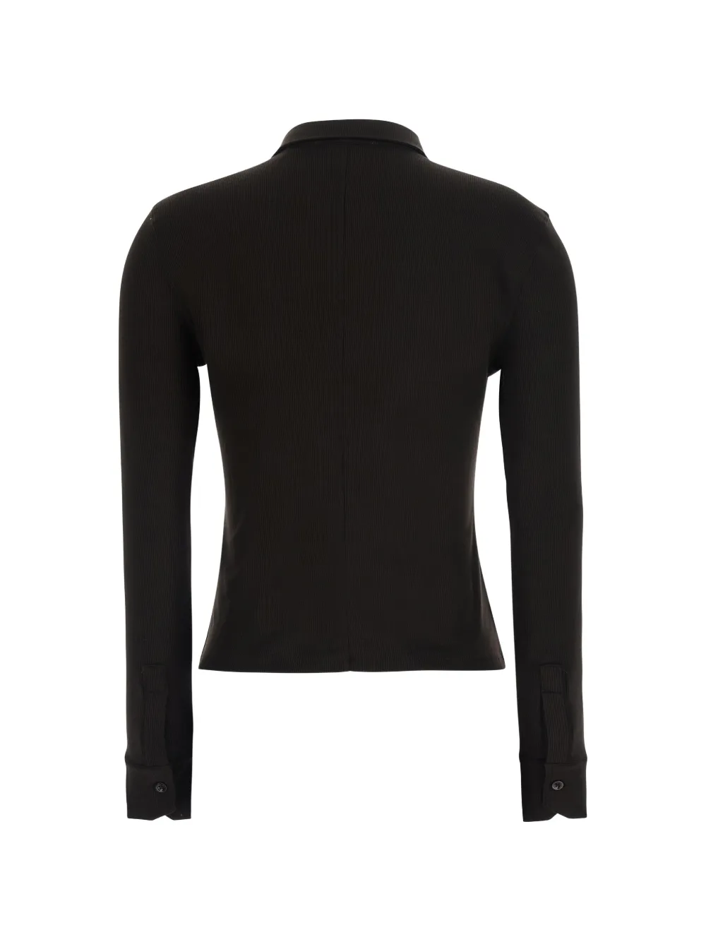FRAME ribbed-knit button-up cardigan Zwart
