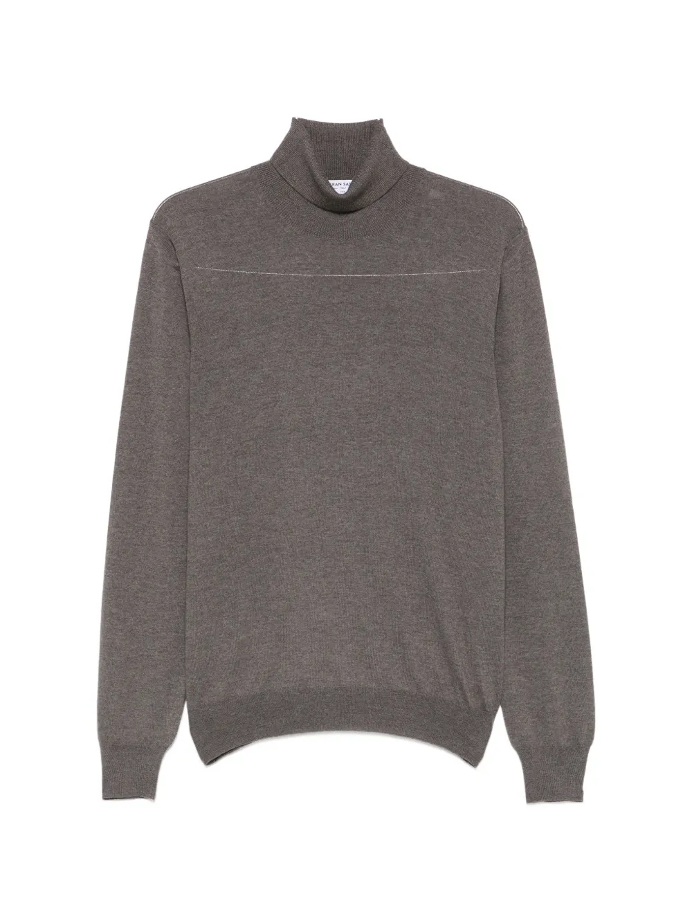 Gran Sasso roll-neck wool sweater - Grau