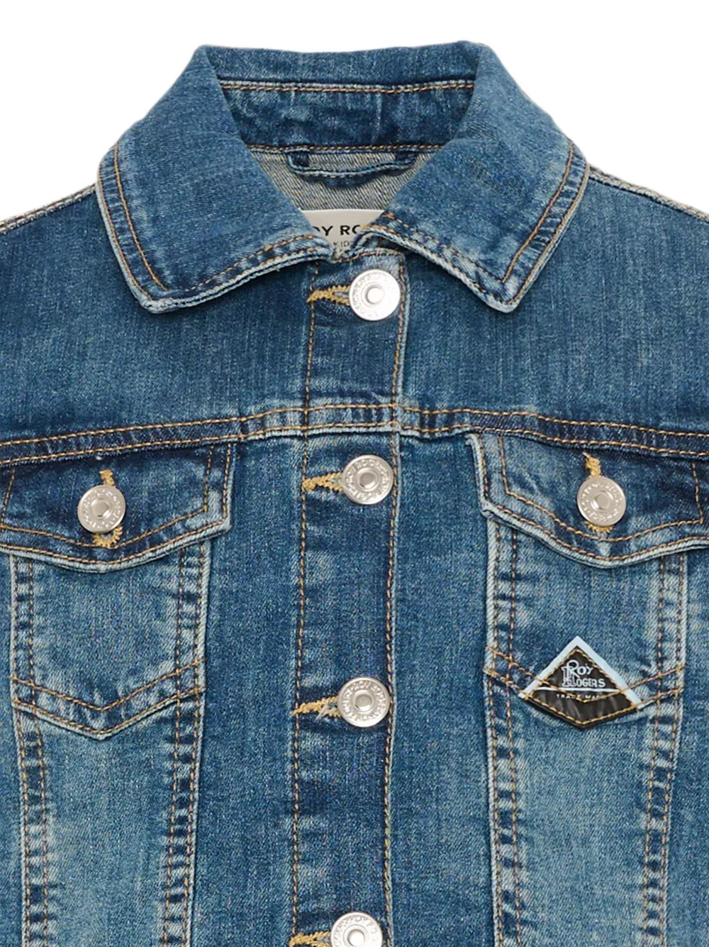 Roy Rogers Kids Spijkerstof gilet met knopen Blauw