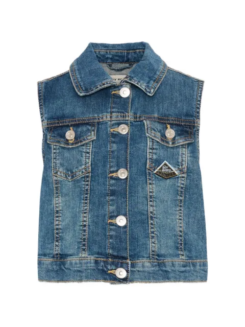 Roy Rogers Kids button-up sleeveless denim gilet
