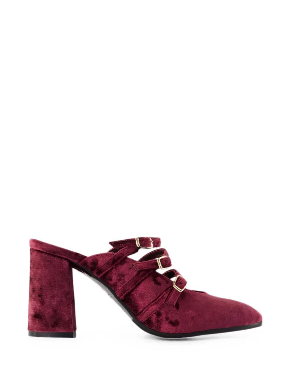 Carel Paris Fatale buckle-fastening velvet pumps Rood