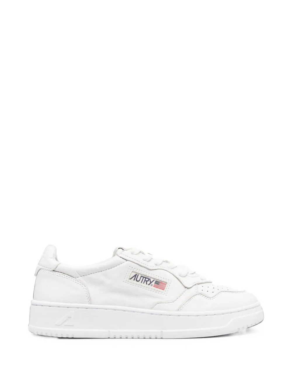 Autry Medalist low perforated panelled sneakers Wit