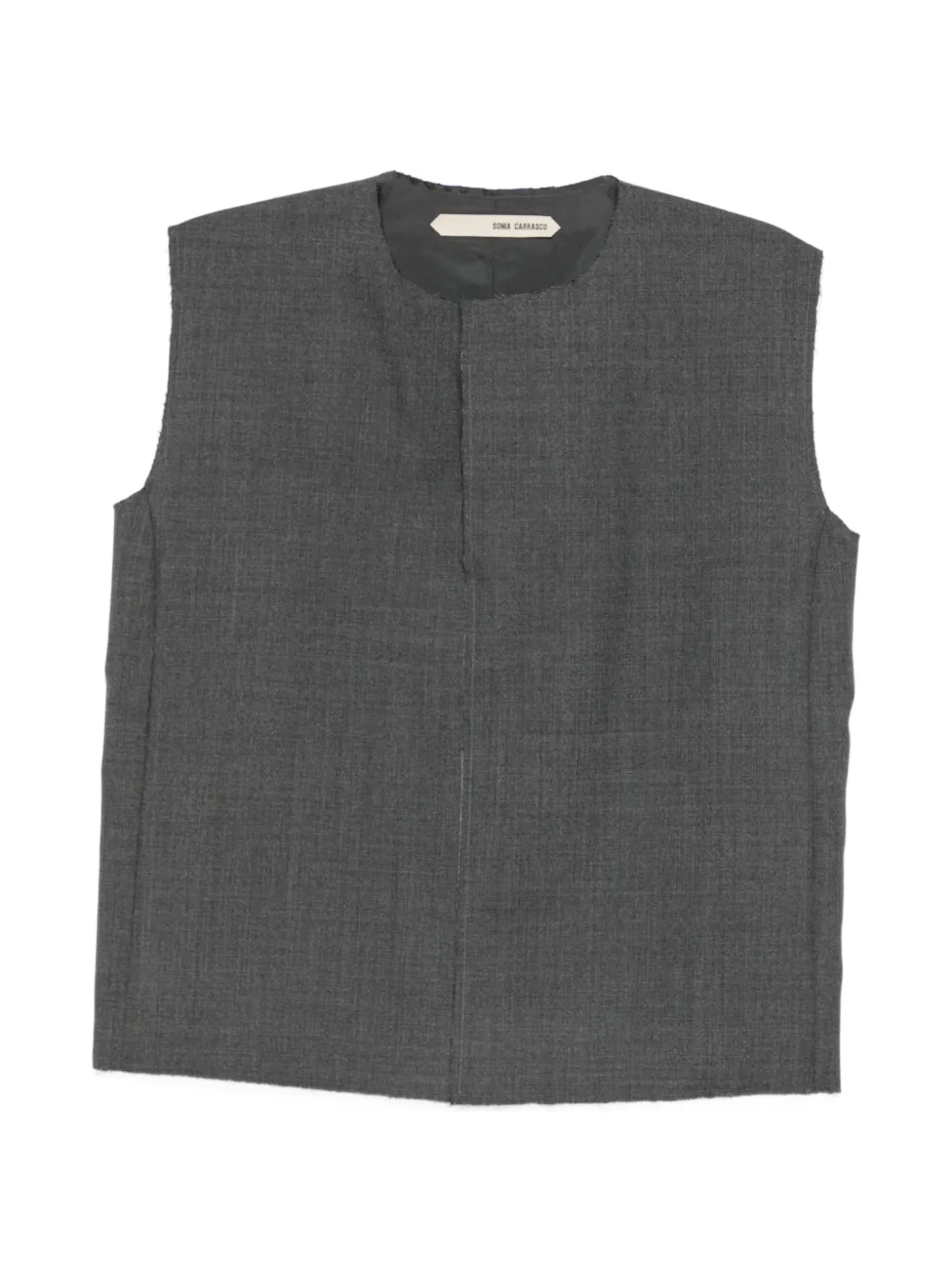 SONIA CARRASCO sleeveless concealed-fastening blouse
