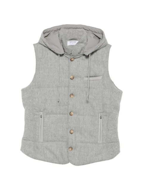 Gran Sasso quilted hooded gilet