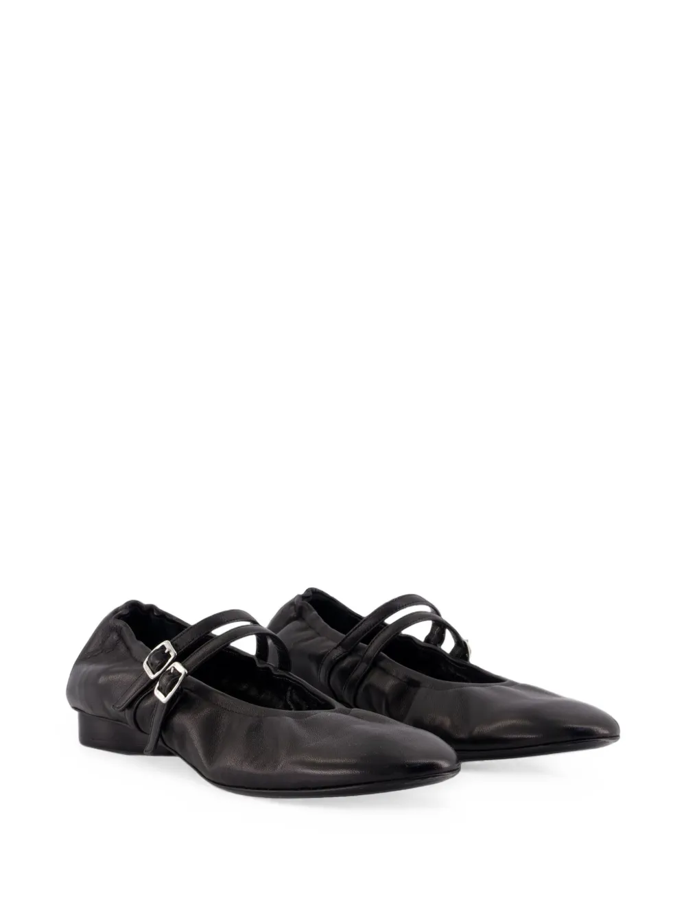 Carel Paris Tatiana buckle-strap ballet flats Zwart