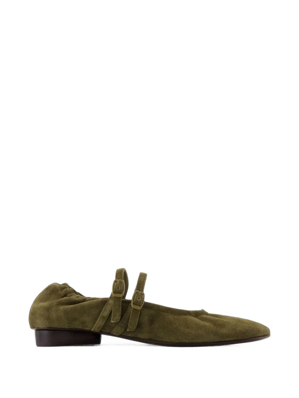 Carel Paris Tatiana buckle-strap ballet flats Groen