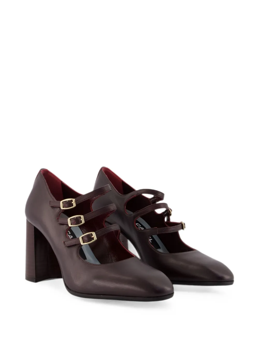 Carel Paris Keel Flex triple-strap pumps Bruin