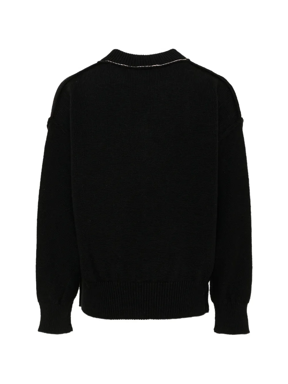 Palm Angels Kids Beer intarsia trui Zwart