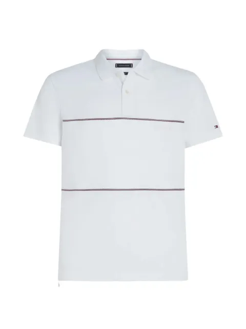 Tommy Hilfiger stripe-detail polo shirt