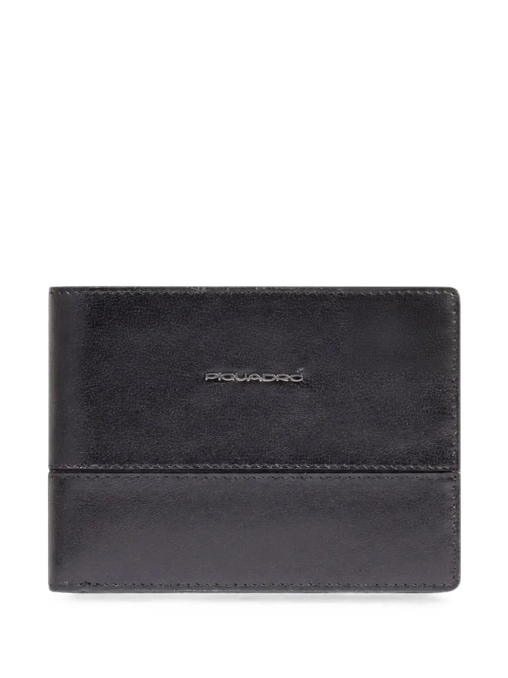 PIQUADRO panelled bifold wallet - Nero