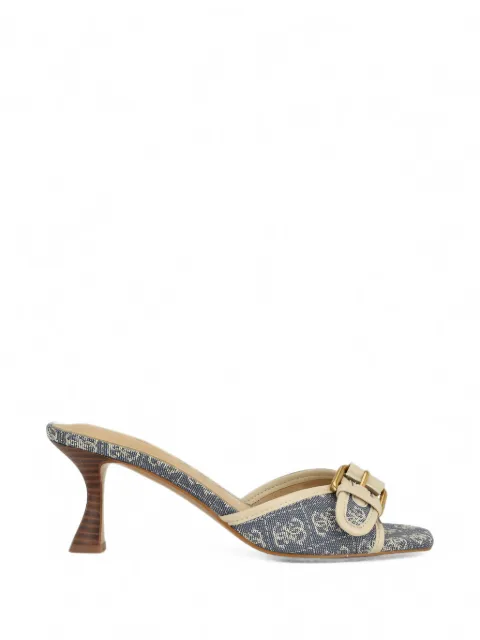 GUESS USA Dista mid-heel open-toe buckle sandals