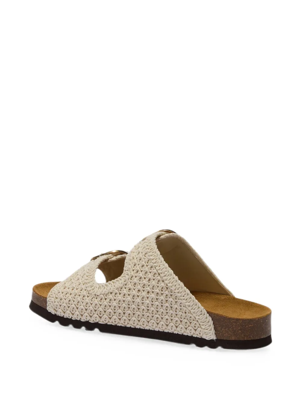 Scholl Noelle gehaakte sandalen met dubbele gesp Beige