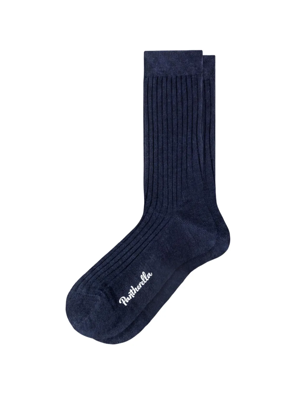 Pantherella Calzini a coste con logo - Blu