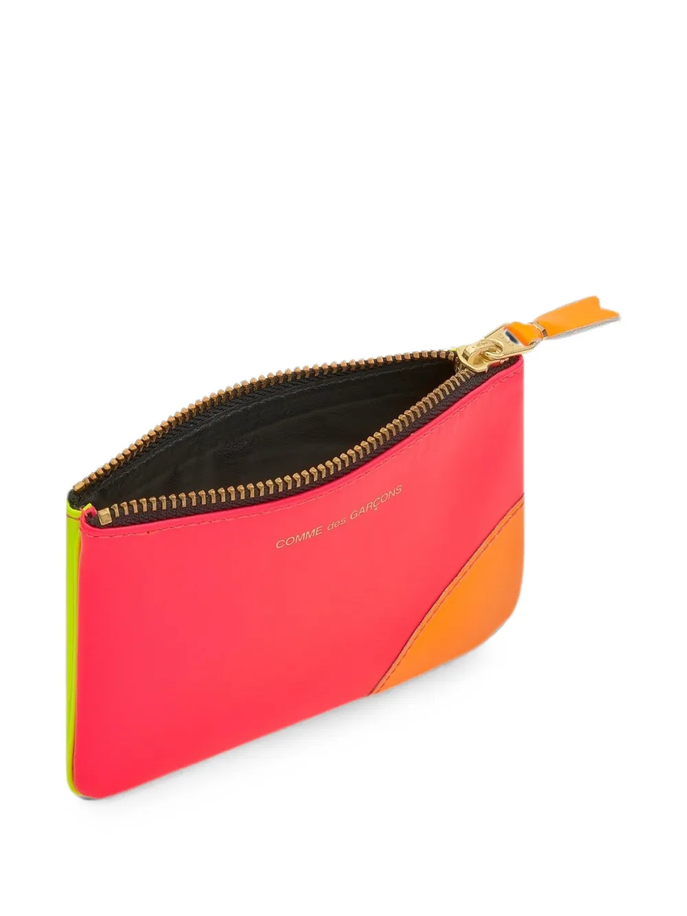 Comme Des Garçons Wallet Leren portemonnee met logoprint Roze