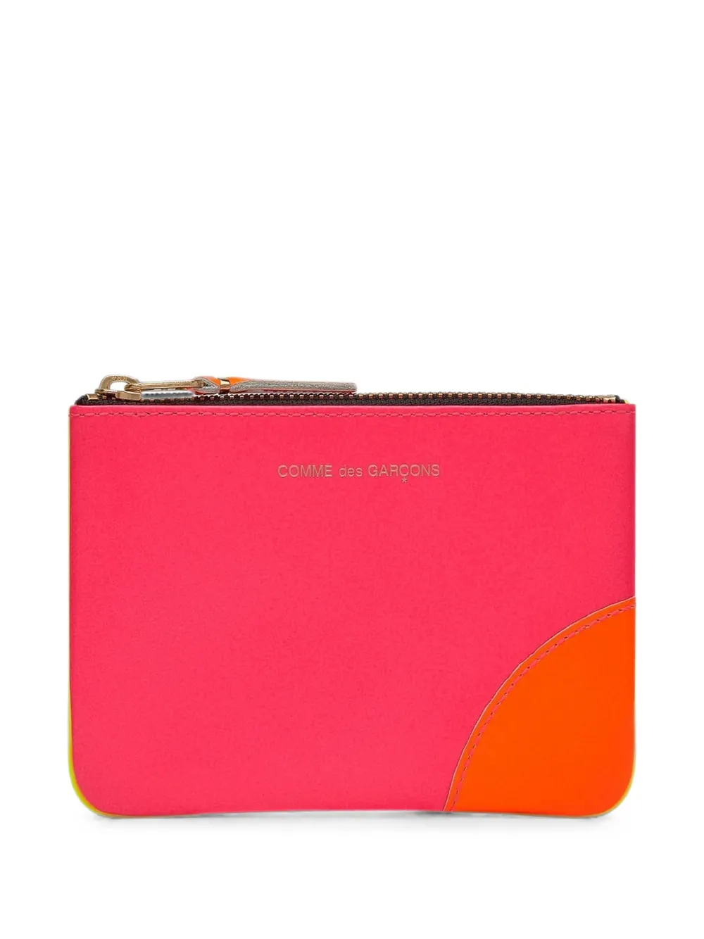 Comme Des Garçons Wallet Super Fluo Group logo-print wallet - Rosa