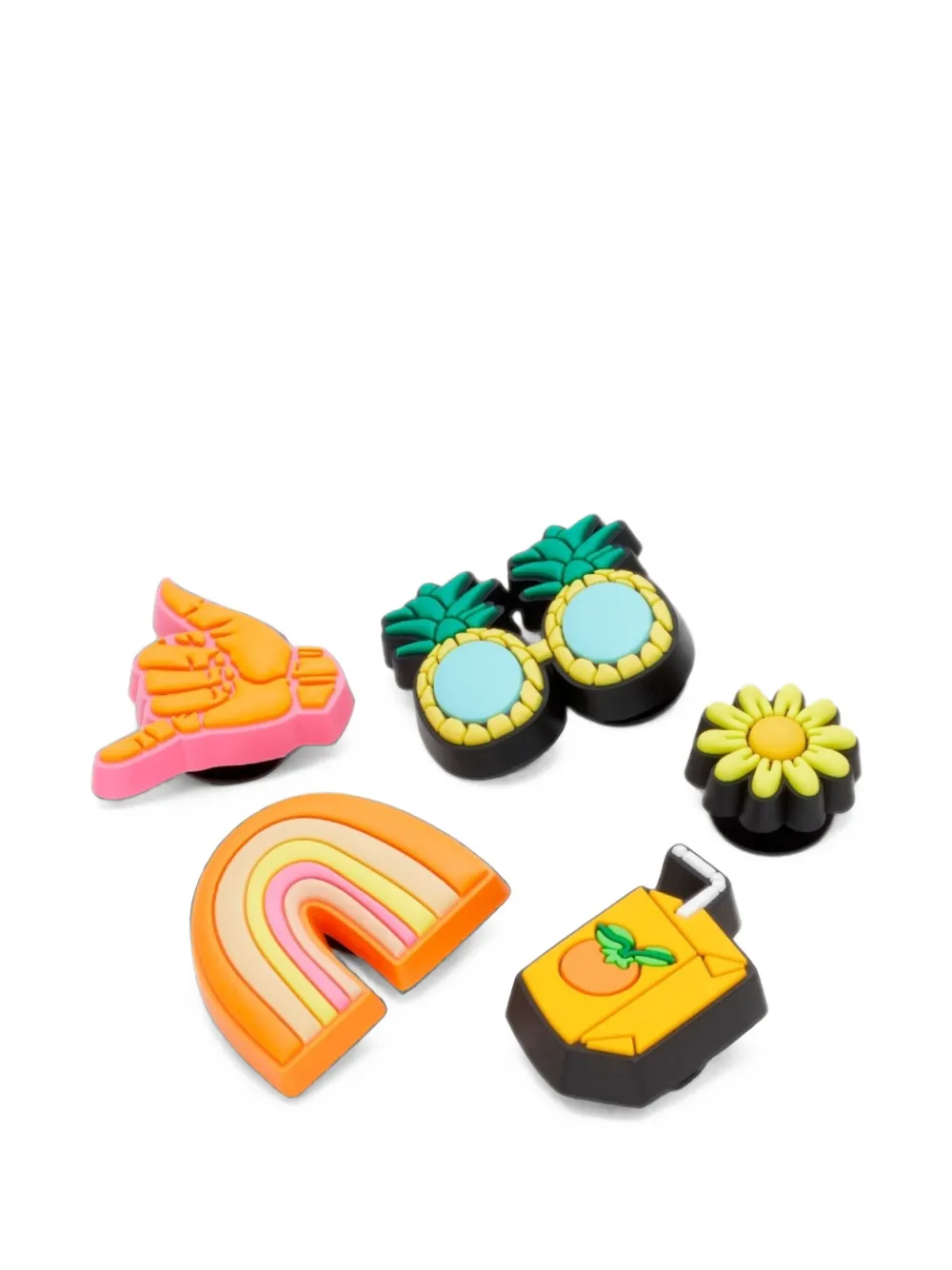 Crocs Jibbitz Sunshine Is Fine shoe charms (set of five) Oranje
