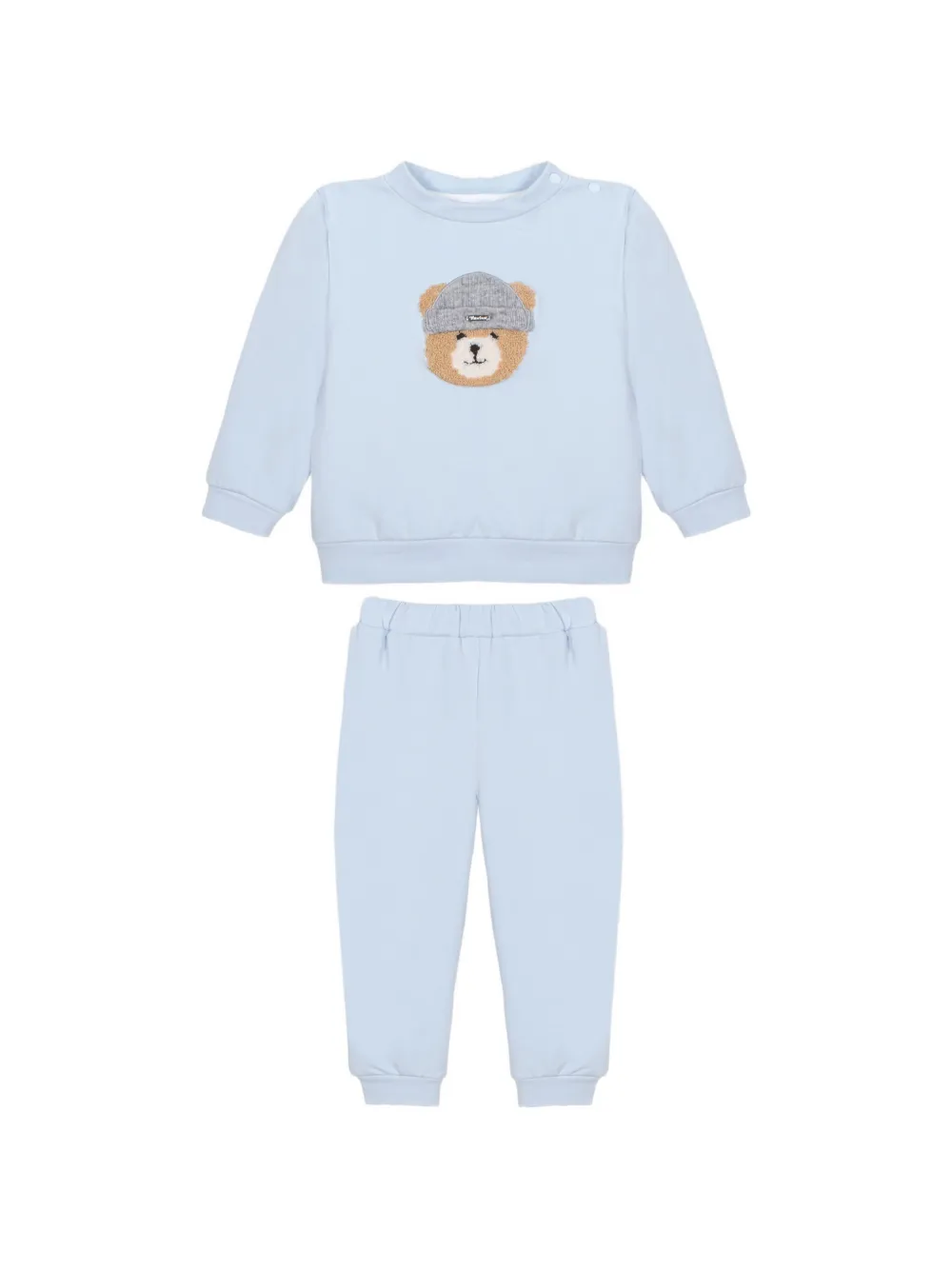 Patachou bear-patch tracksuit set - Blu