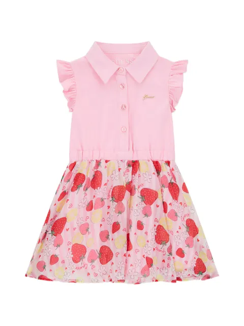 GUESS USA mixed fabric SS dress