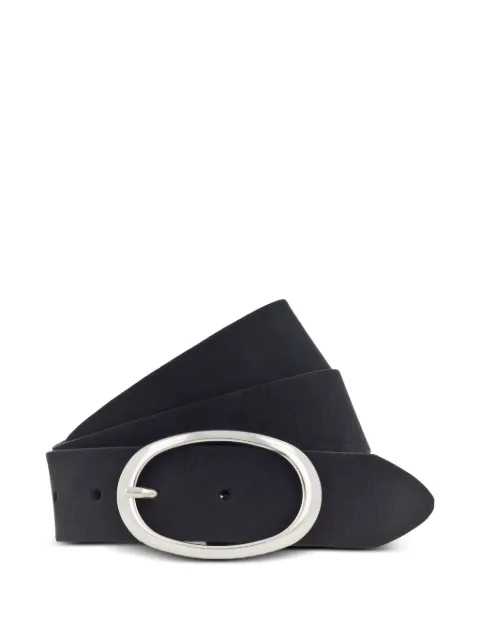 BGM LABEL oval-buckle leather belt