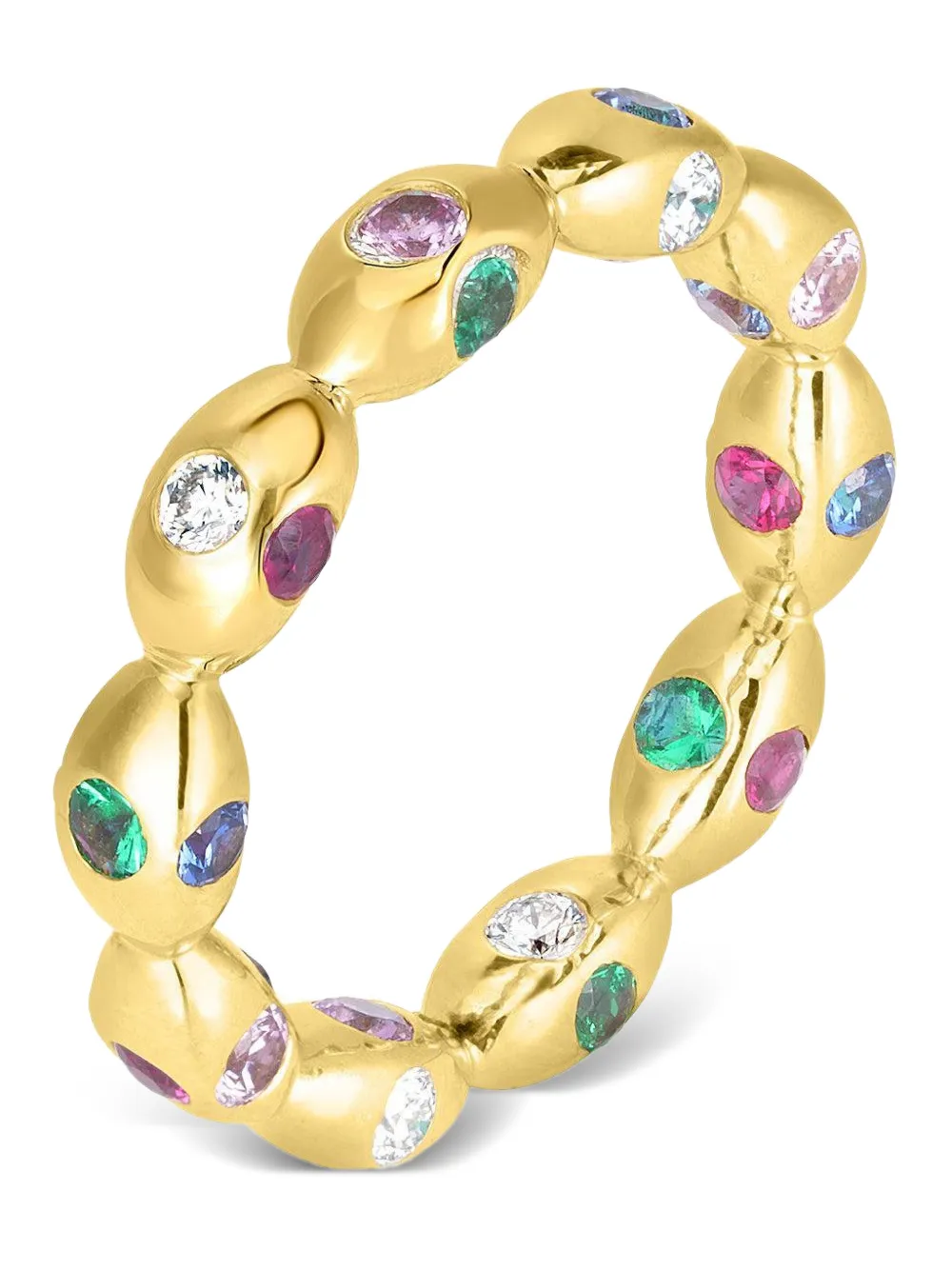 Cicada Jewelry sapphire and ruby bubble ring - Oro