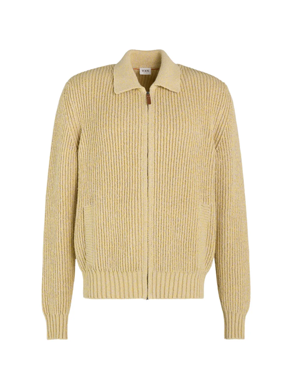 Tod's cardigan in mouliné cotton - Giallo