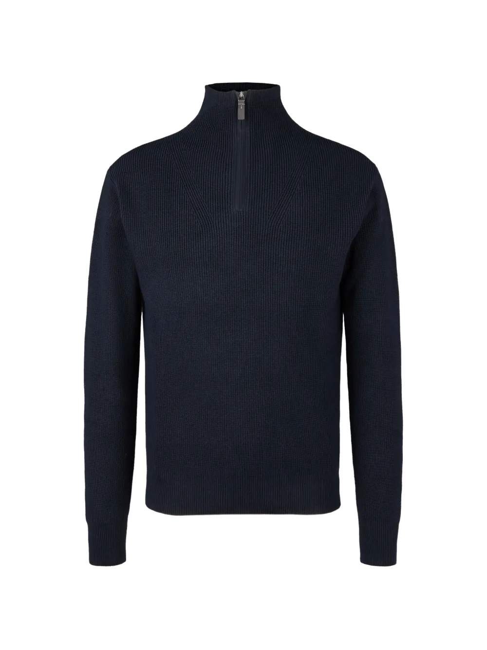 Tod's silk blend half zip jumper - Blu