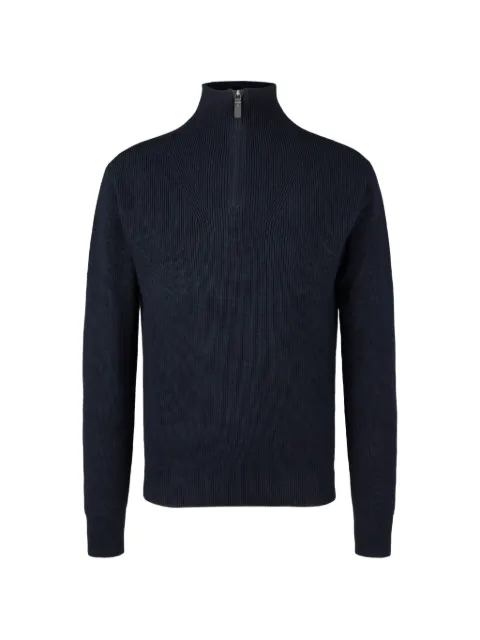 Tod's silk blend half zip jumper