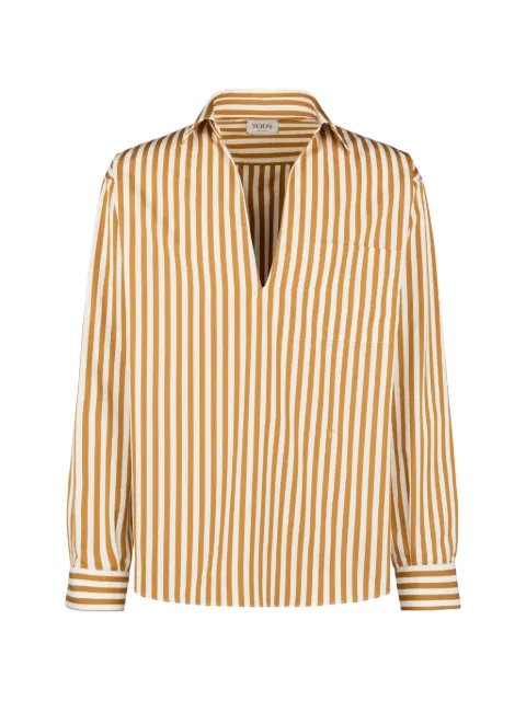 Tod's shirt in striped poplin