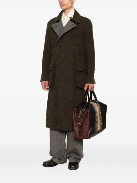kang double-breasted reversible coat