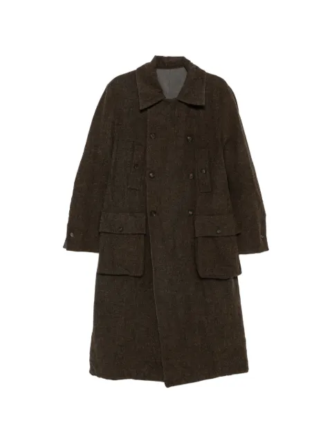 kang double-breasted reversible coat