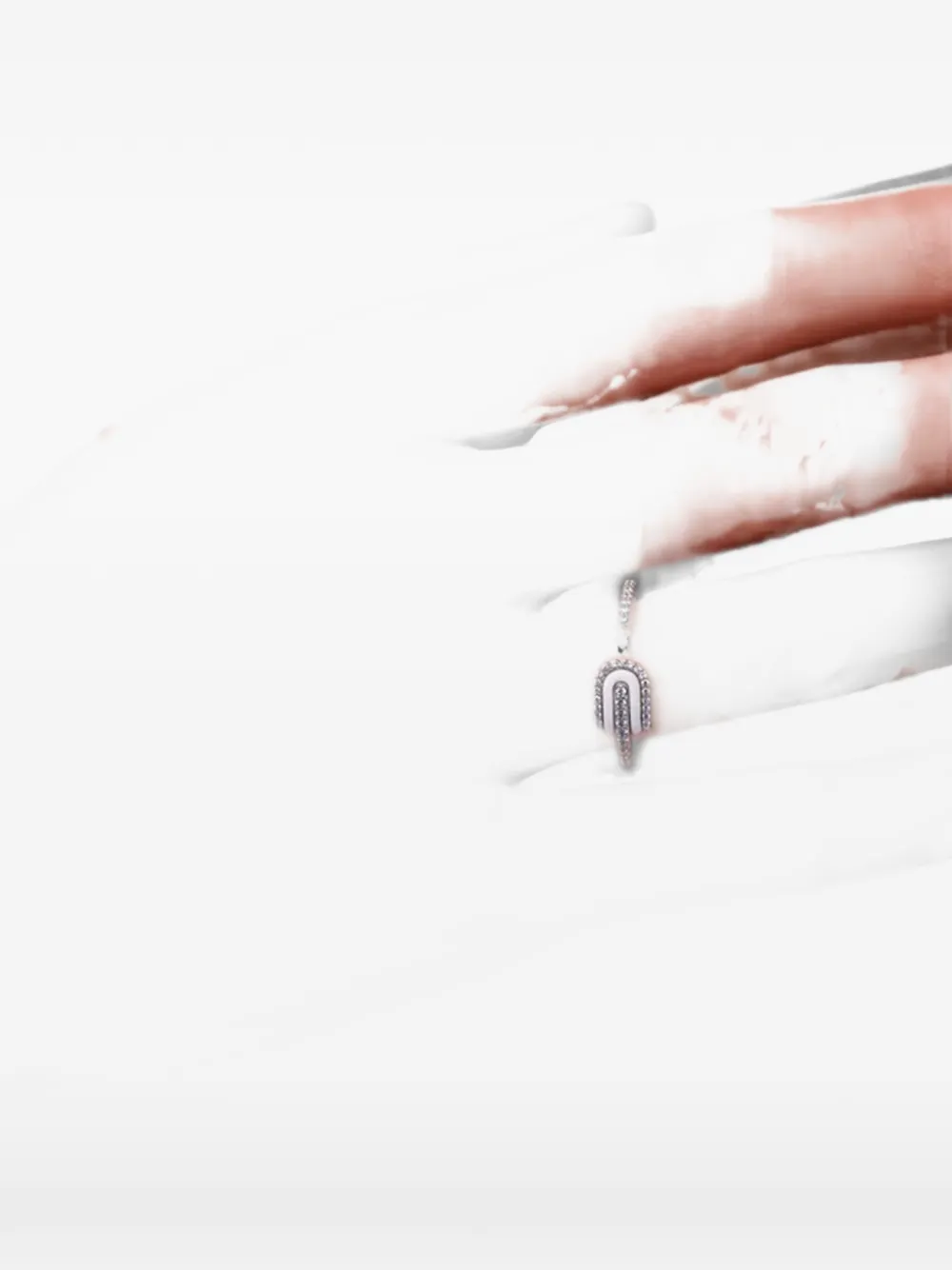 U LOS ANGELES U Solo quartz and diamond ring - Silber