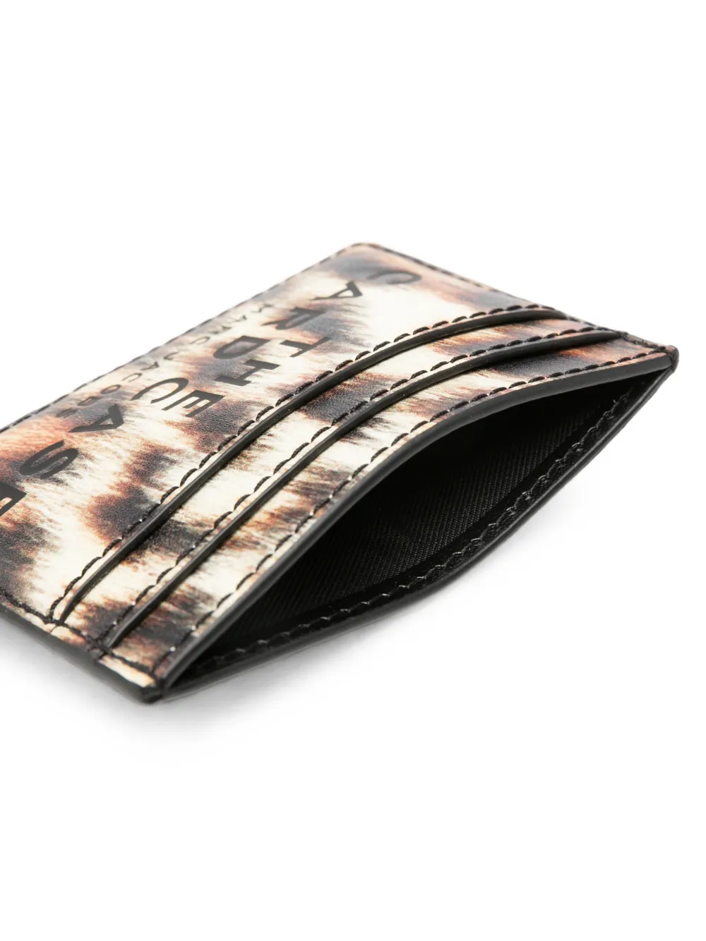 Marc Jacobs Pasjeshouder met dierenpatroon Beige