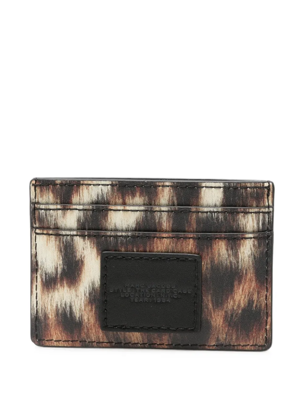 Marc Jacobs Pasjeshouder met dierenpatroon Beige