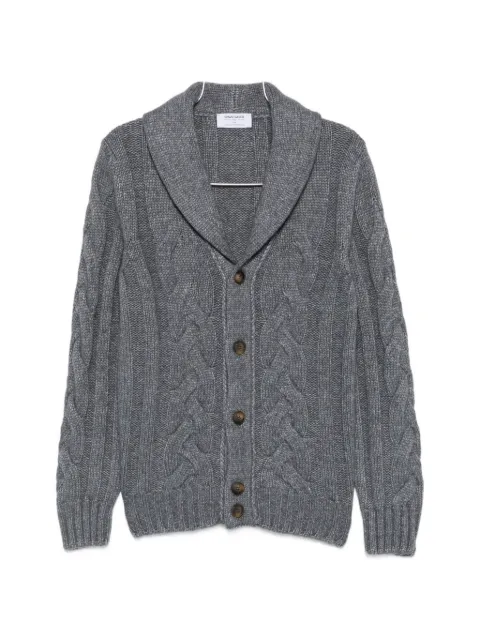 Gran Sasso cable-knit shawl-collar cardigan
