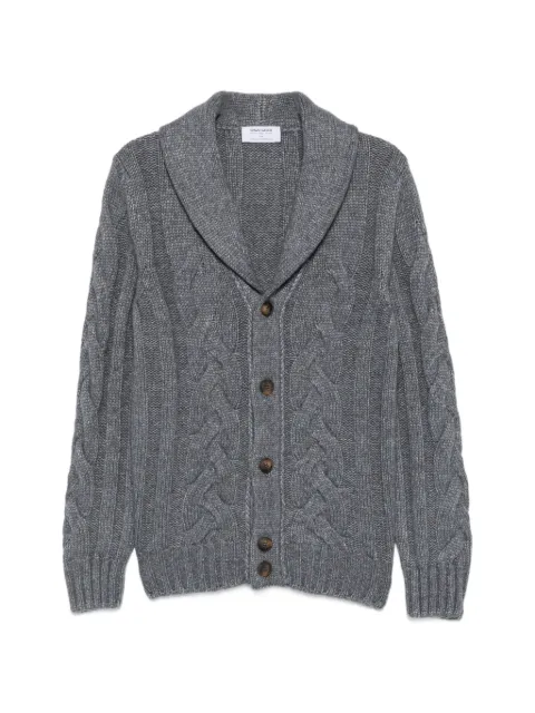 Gran Sasso cable-knit shawl-collar cardigan