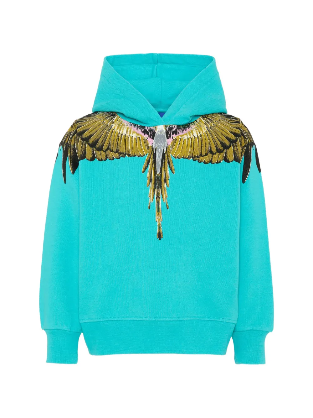 COUNTY OF MILAN wings-print hoodie - Blu