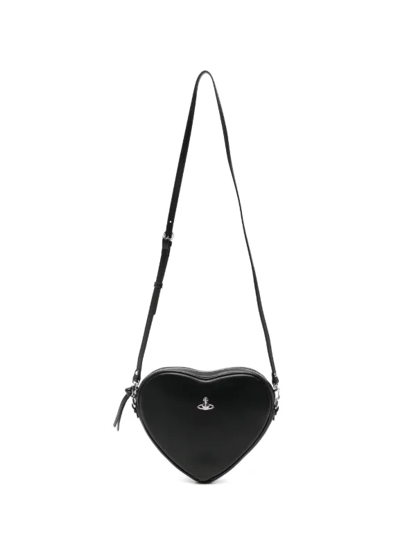 Vivienne Westwood Alexa Heart Crossbody Bag in Black