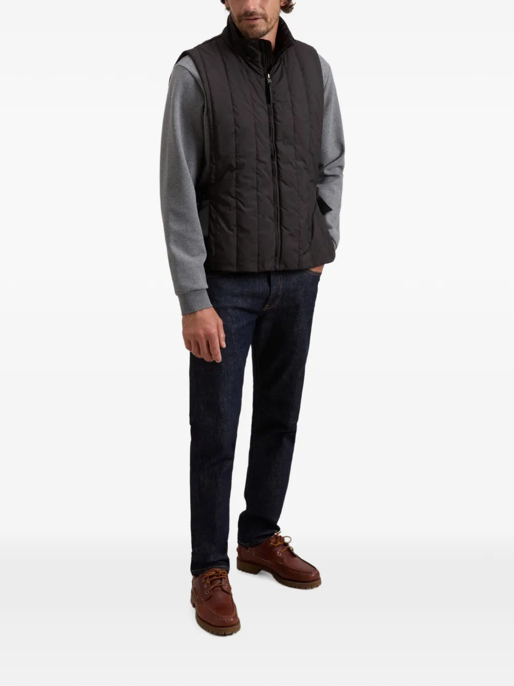 Woolrich Gewatteerde bodywarmer van microvezel Zwart