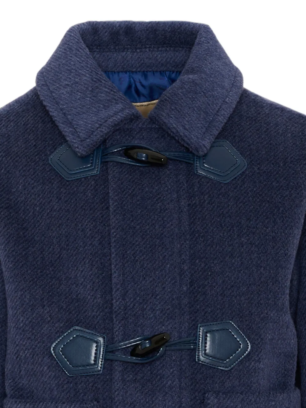 TRUSSARDI JUNIOR Jas met opgestikte zak en toggle-sluiting Blauw