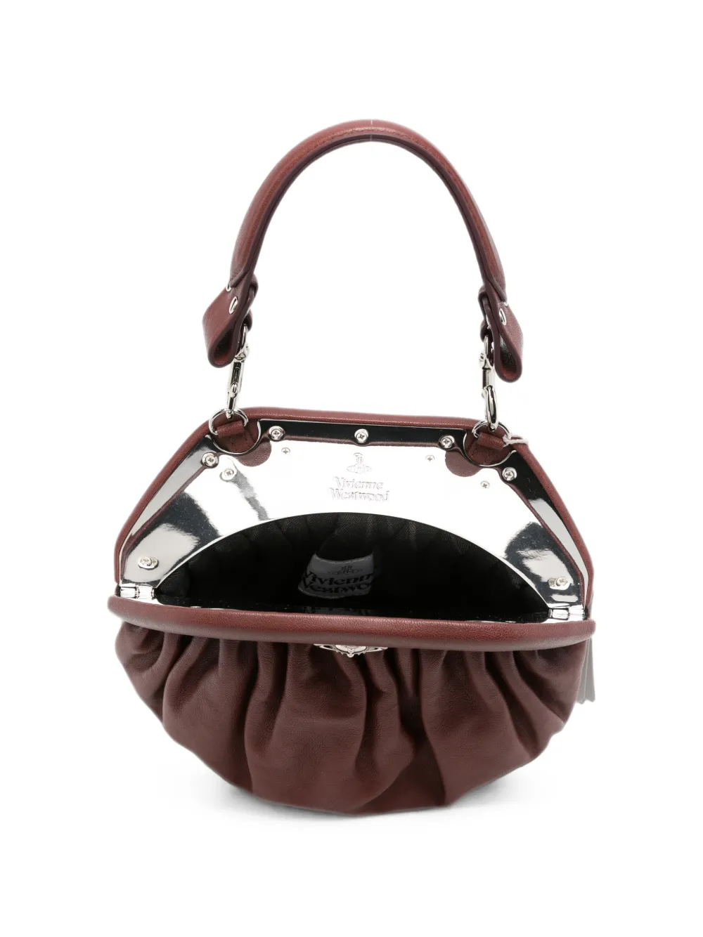 Vivienne Westwood Brooke leren clutch Bruin
