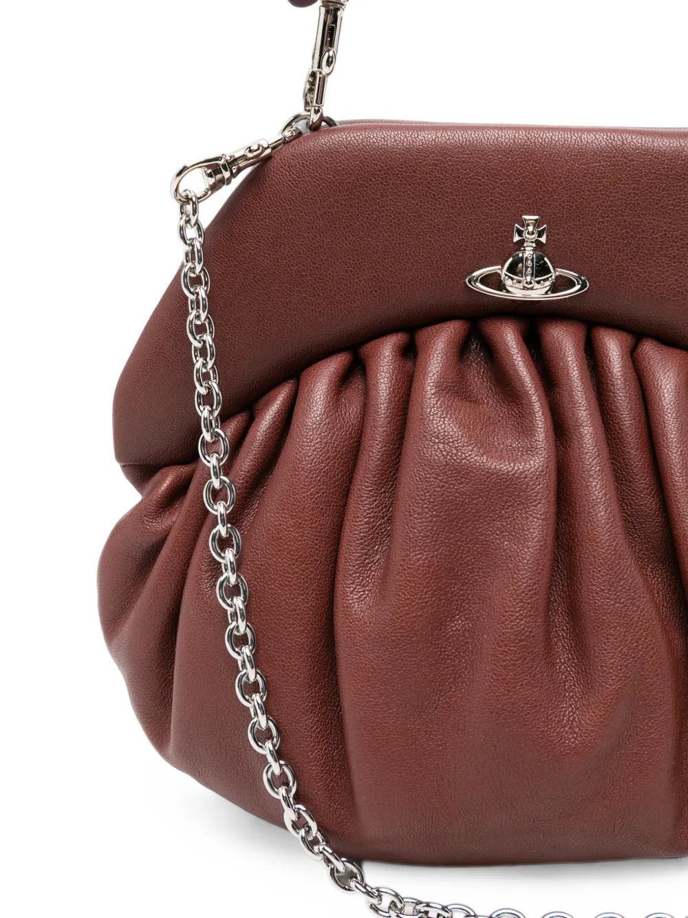 Vivienne Westwood Brooke leren clutch Bruin