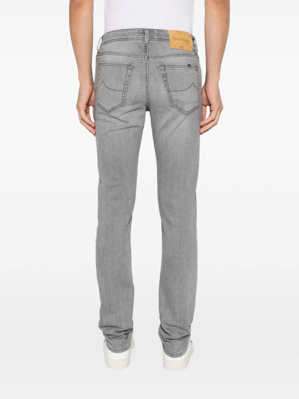Jacob Cohën Bard logo-patch slim-fit jeans Grijs