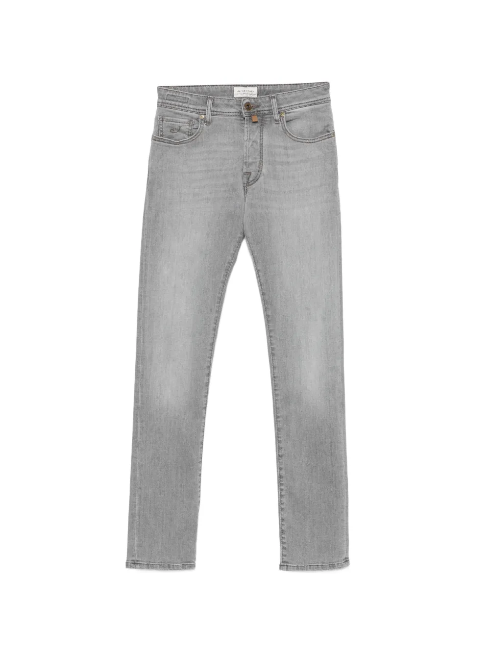 Jacob Cohën Bard logo-patch slim-fit jeans - Grigio