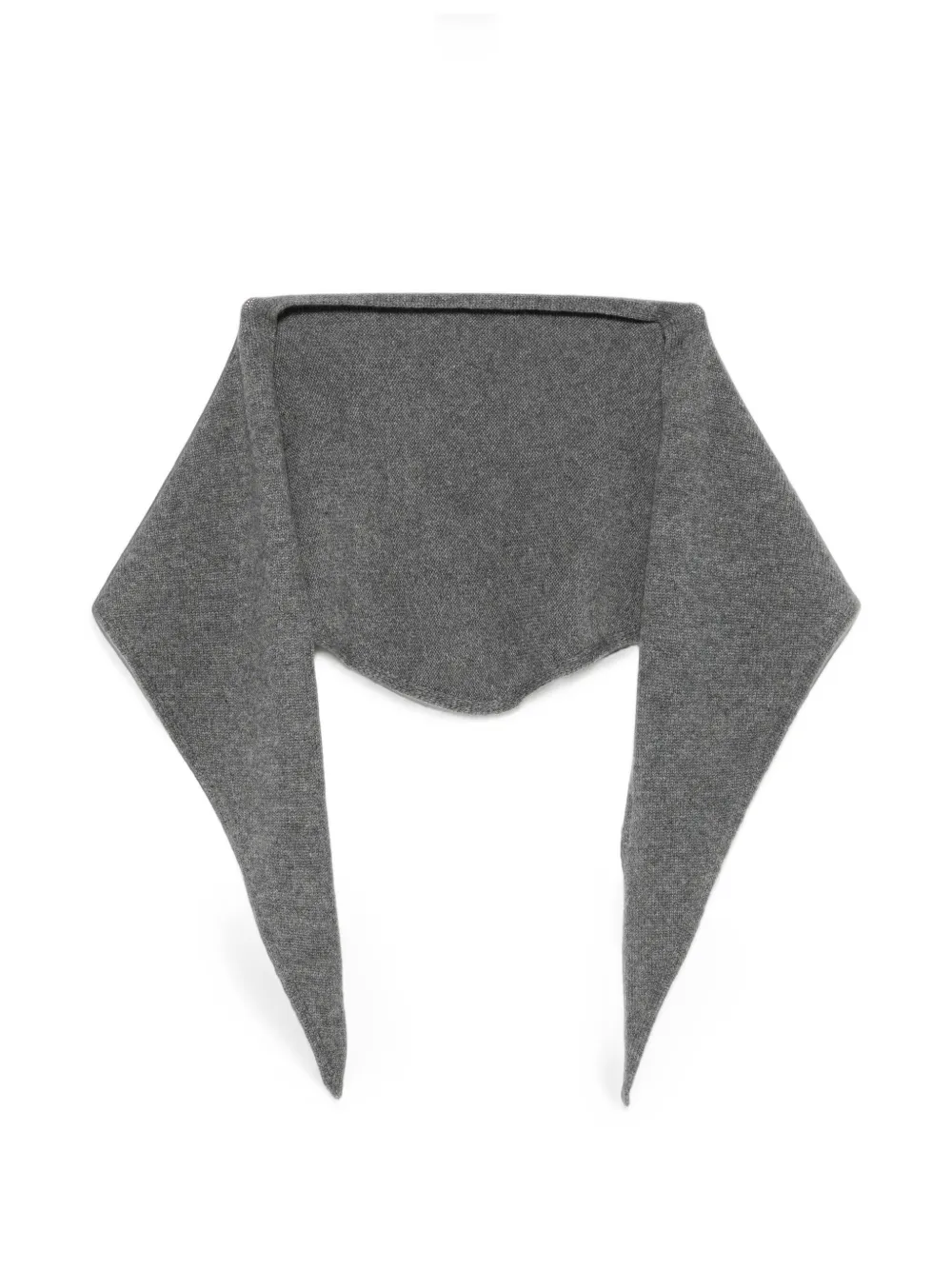 BeYou fine-knit triangular scarf - Grau